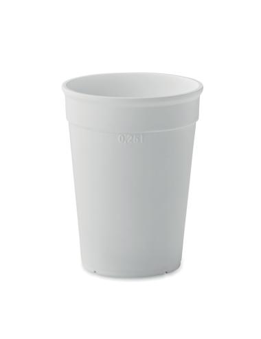 Vaso de PP reciclado 250 ml