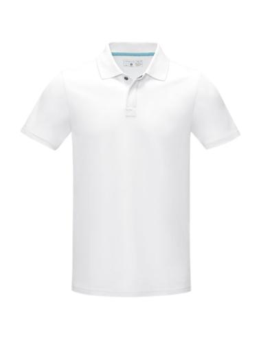 Polo orgánico GOTS de manga corta para hombre "Graphite"