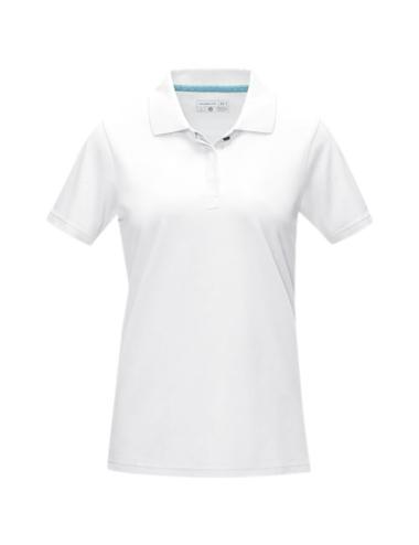 Polo orgánico GOTS de manga corta para mujer "Graphite"