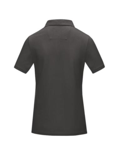 Polo orgánico GOTS de manga corta para mujer "Graphite"