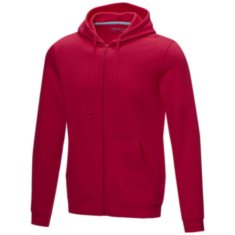 Sudadera con capucha y cremallera completa de orgánico GOTS para hombre "Ruby"