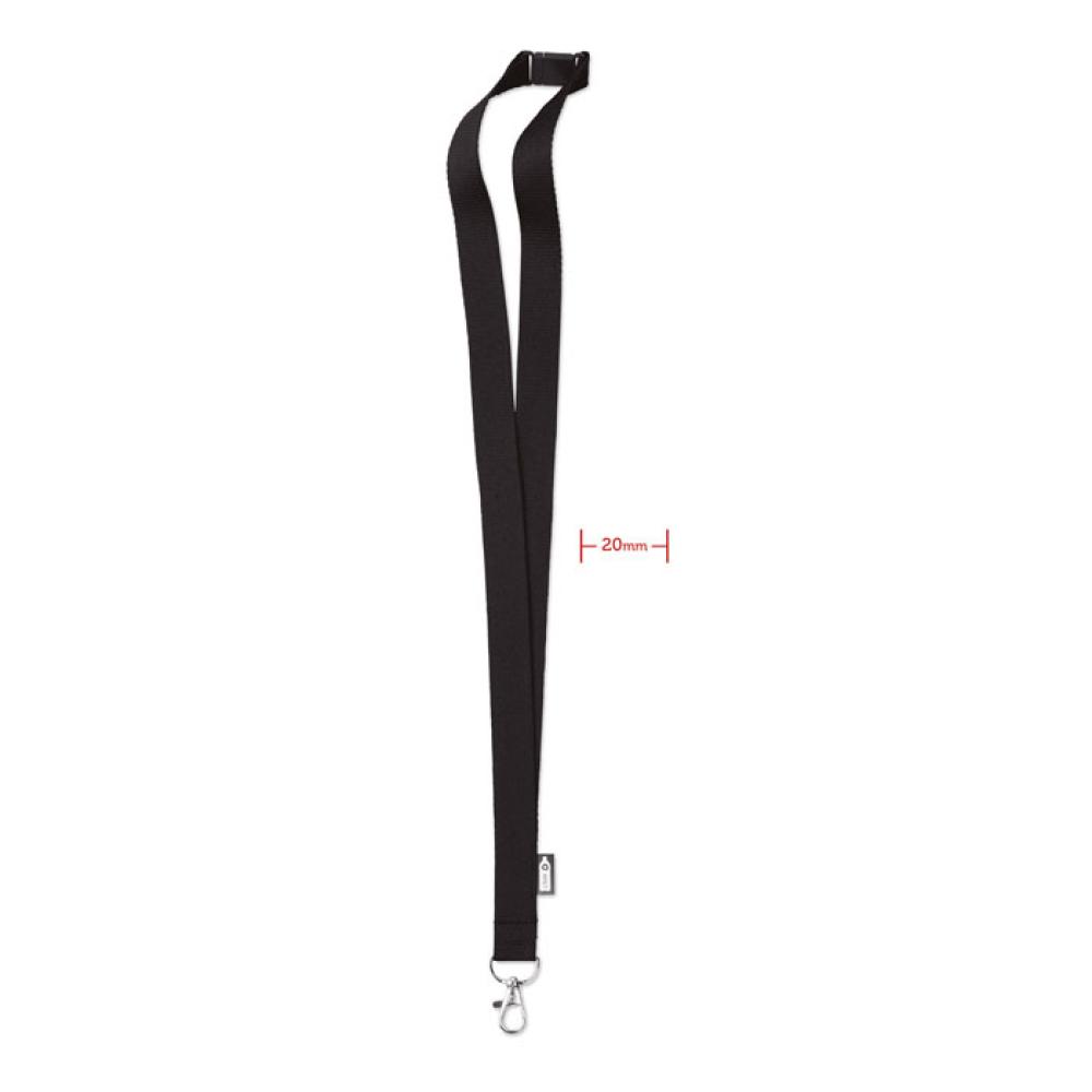 Lanyard de RPET  20 mm