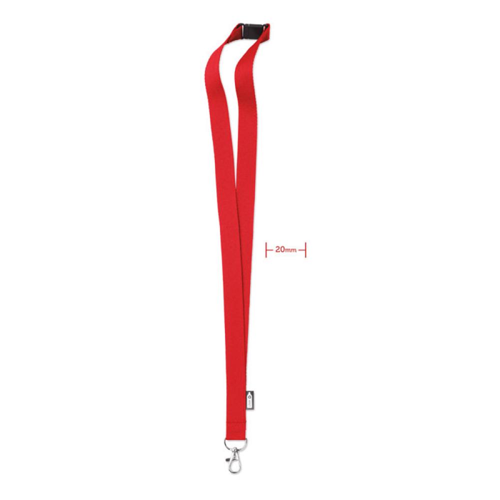 Lanyard de RPET  20 mm