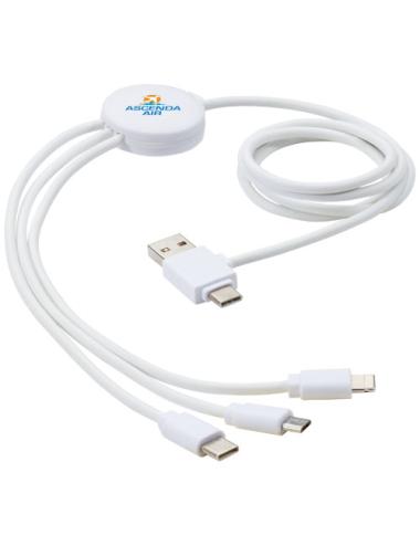 Cable de carga 5 en 1 con aditivo antibacteriano "Pure"