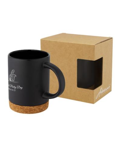 Taza de cerámica de 425 ml con base de corcho "Neiva"