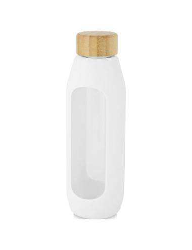 Botella de vidrio borosilicato con agarre de silicona de 600 ml  "Tidan"