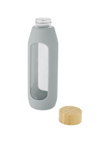 Botella de vidrio borosilicato con agarre de silicona de 600 ml  "Tidan"