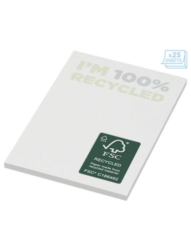 Bloc de notas adhesivas de papel reciclado de 50 x 75 mm "Sticky-Mate®"