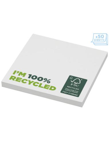 Bloc de notas adhesivas de papel reciclado de 75 x 75 mm "Sticky-Mate®"