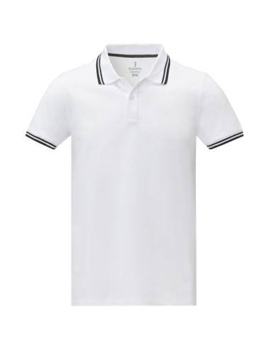 Polo de manga corta con ribete para hombre "Amarago"