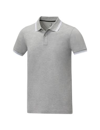 Polo de manga corta con ribete para hombre "Amarago"