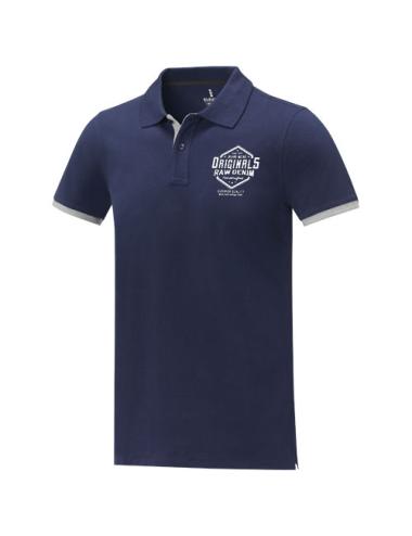 Polo de manga corta de dos tonos para hombre "Morgan"