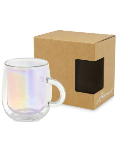 Taza de vidrio de 330 ml "Iris"