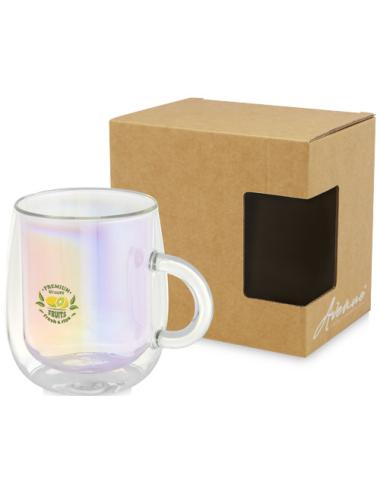 Taza de vidrio de 330 ml "Iris"