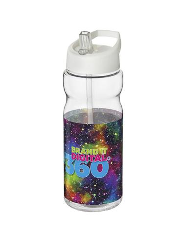 Bidón deportivo de 650 ml con tapa con boquilla H2O Active® "Base Tritan™"