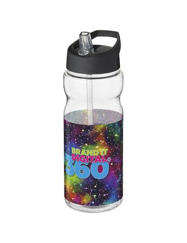 Bidón deportivo de 650 ml con tapa con boquilla H2O Active® "Base Tritan™"