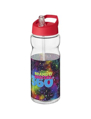 Bidón deportivo de 650 ml con tapa con boquilla H2O Active® "Base Tritan™"