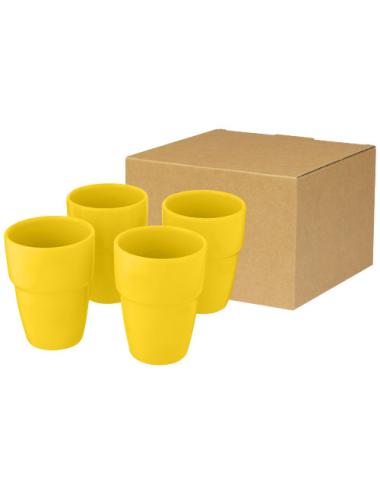 Set de regalo de 4 vasos apilables de 280 ml "Staki"