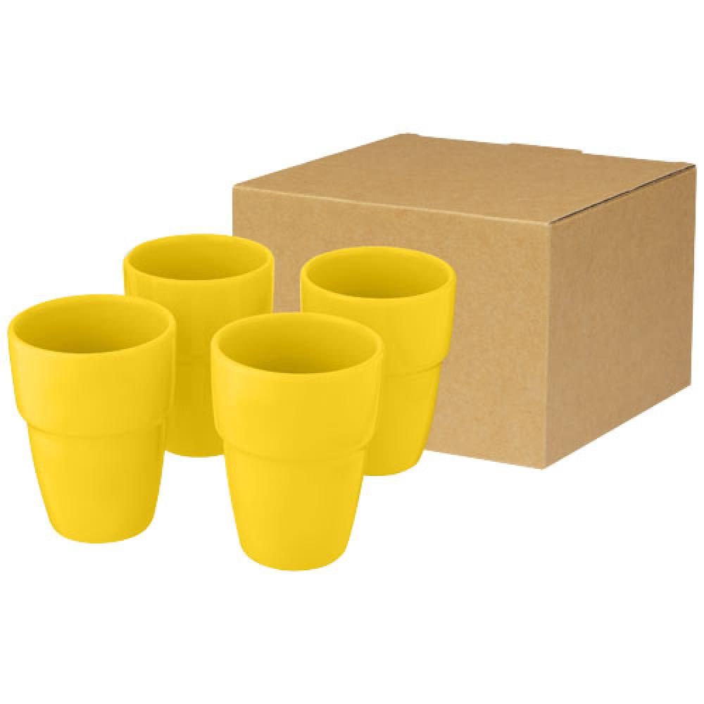 Set de regalo de 4 vasos apilables de 280 ml "Staki"