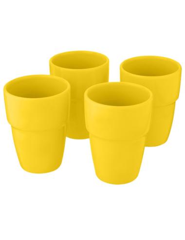 Set de regalo de 4 vasos apilables de 280 ml "Staki"