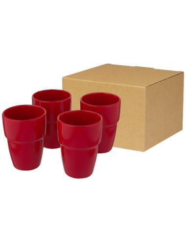 Set de regalo de 4 vasos apilables de 280 ml "Staki"