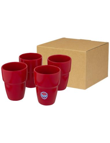 Set de regalo de 4 vasos apilables de 280 ml "Staki"