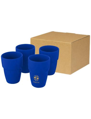 Set de regalo de 4 vasos apilables de 280 ml "Staki"