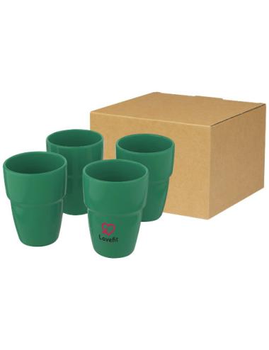 Set de regalo de 4 vasos apilables de 280 ml "Staki"