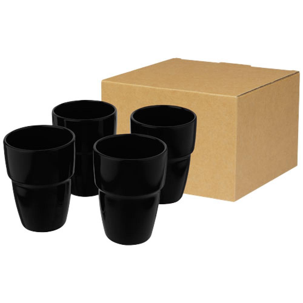 Set de regalo de 4 vasos apilables de 280 ml "Staki"