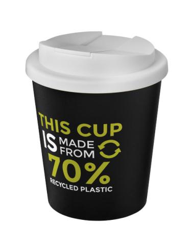 Vaso reciclado de 250 ml con tapa antigoteo "Americano® Espresso Eco"