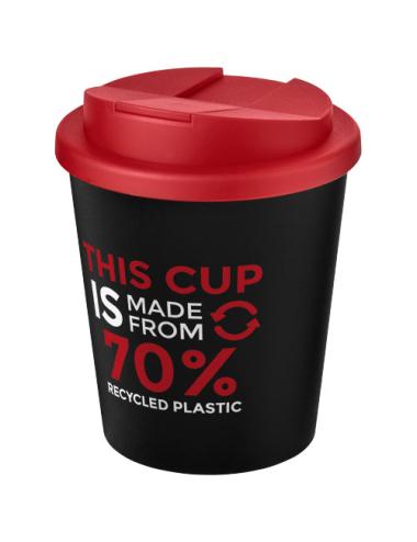 Vaso reciclado de 250 ml con tapa antigoteo "Americano® Espresso Eco"