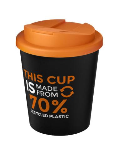 Vaso reciclado de 250 ml con tapa antigoteo "Americano® Espresso Eco"