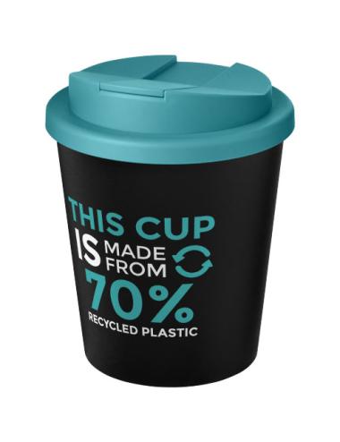 Vaso reciclado de 250 ml con tapa antigoteo "Americano® Espresso Eco"