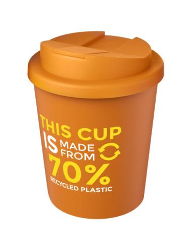 Vaso reciclado de 250 ml con tapa antigoteo "Americano® Espresso Eco"