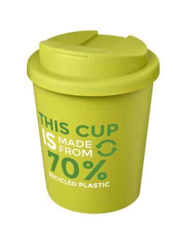 Vaso reciclado de 250 ml con tapa antigoteo "Americano® Espresso Eco"