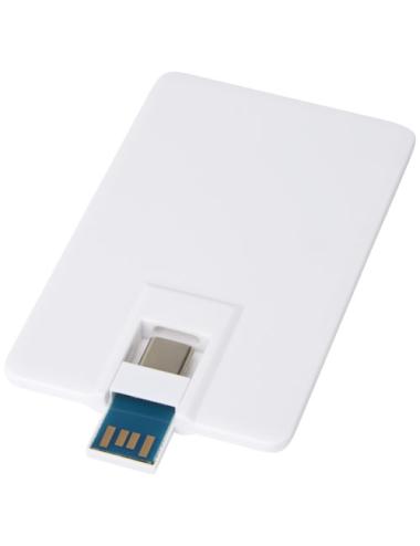 Memoria USB de 32 GB de tipo C y USB A 3.0 "Duo slim"