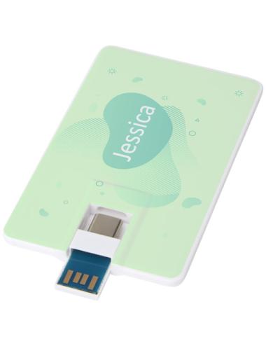 Memoria USB de 32 GB de tipo C y USB A 3.0 "Duo slim"