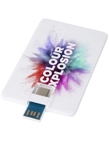 Memoria USB de 64 GB con tipo C y USB A 3.0 "Duo slim"