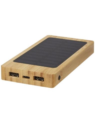 Batería externa solar de bambú de 8000 mAh "Alata"