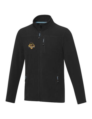 Chaqueta polar con cremallera entera reciclada GRS para hombre "Amber"