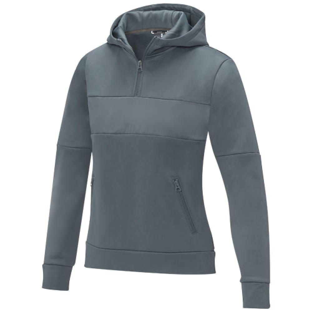 Sudadera anorak con capucha  con media cremallera para mujer "Sayan"