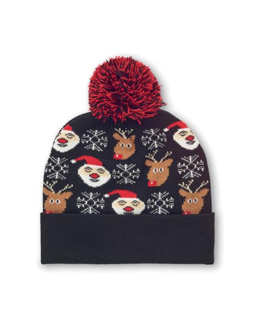 Gorro de punto navideño