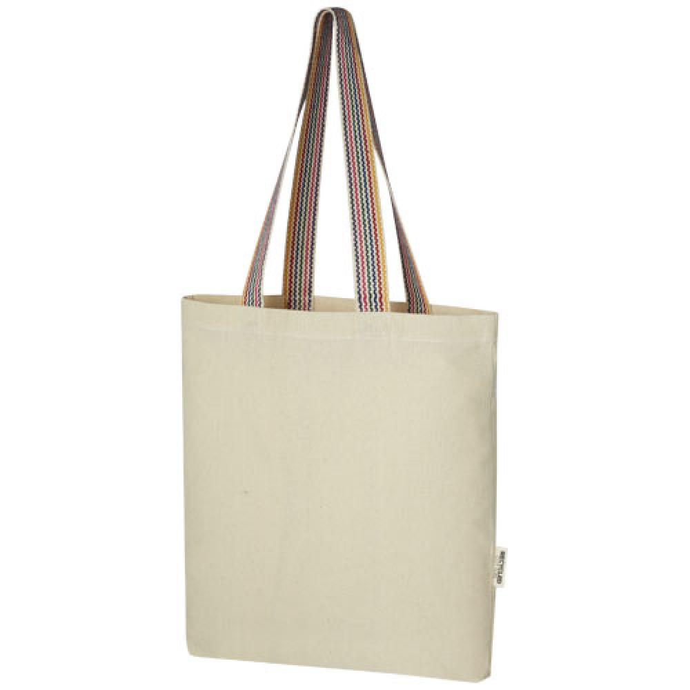 Bolsa Tote de algodón reciclado de 180 g/m² de 5 l "Rainbow"