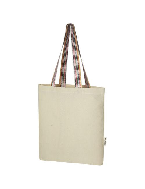 Bolsa Tote de algodón reciclado de 180 g/m² de 5 l "Rainbow"