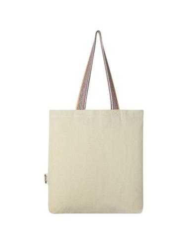 Bolsa Tote de algodón reciclado de 180 g/m² de 5 l "Rainbow"