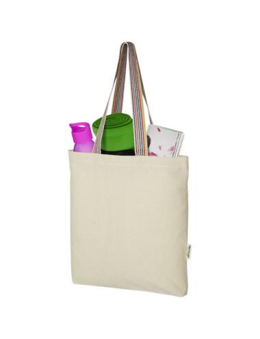 Bolsa Tote de algodón reciclado de 180 g/m² de 5 l "Rainbow"