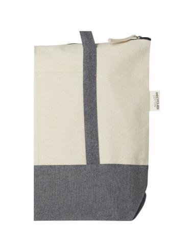 Bolsa Tote de algodón reciclado de 320 g/m² con cremallera de 10 l "Repose"