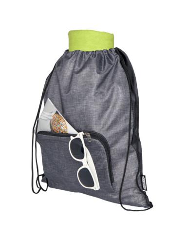 Bolsa con cordón plegable reciclada de 7L "Ash"