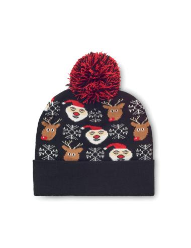 Gorro de punto navideño