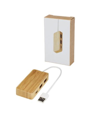 Hub USB de bambú "Tapas"